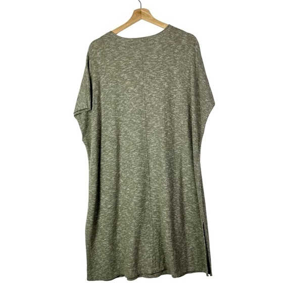 J. Jill Pure Jill Heather Green Short Sleeve Knit Mini Dress XL - Picture 2 of 5